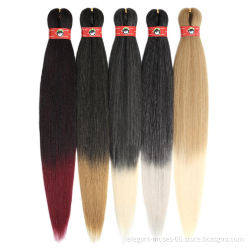 AODALE pre-stretched EZ easy braid hair pre stretched braiding hair extensions for braiding